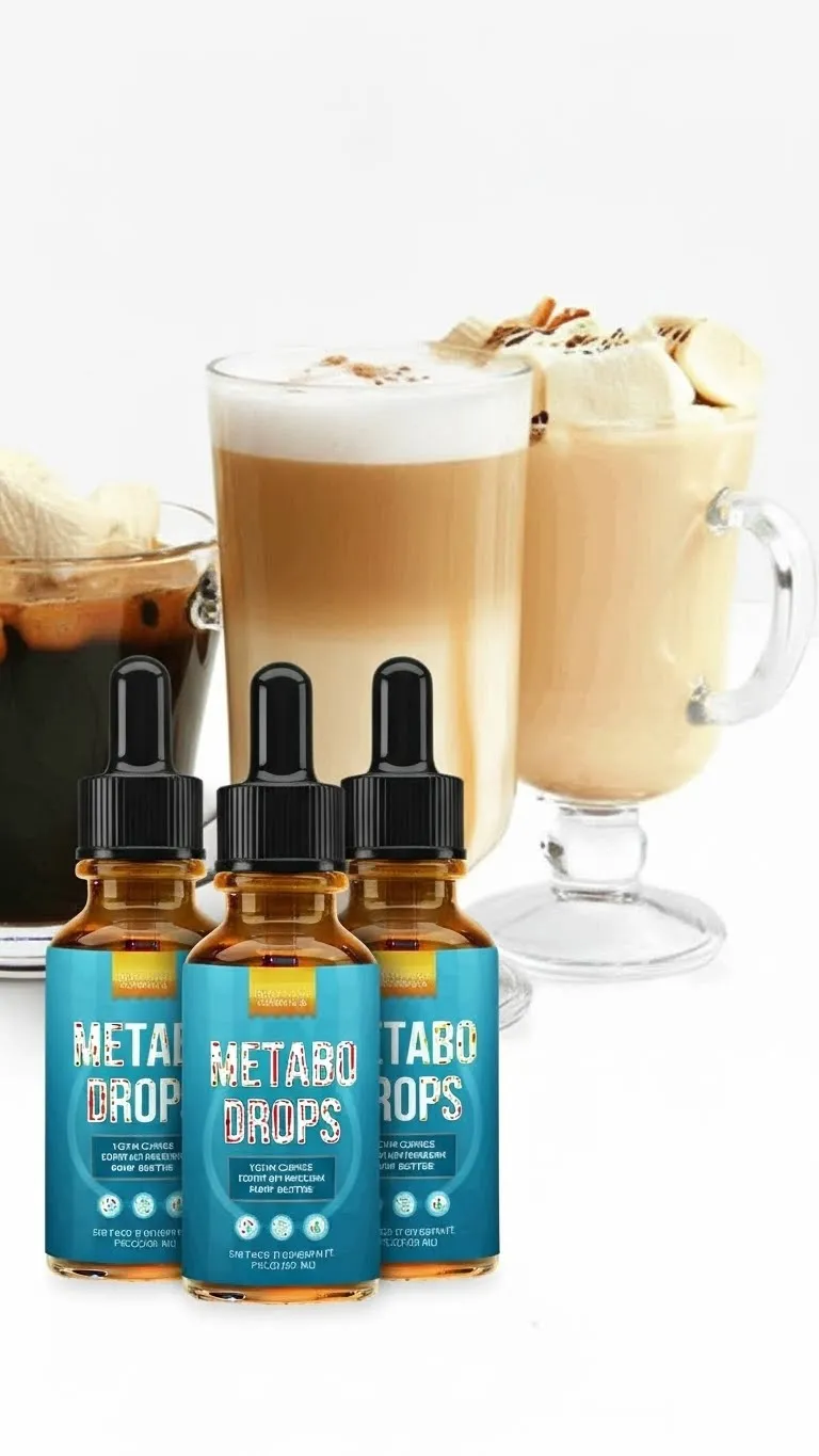 Metabo Drops three bottle with coffee cup